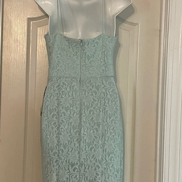 Jump Apparel Long Formal Evening Dress Prom Gown Size 5/6 color sage - Picture 5 of 6